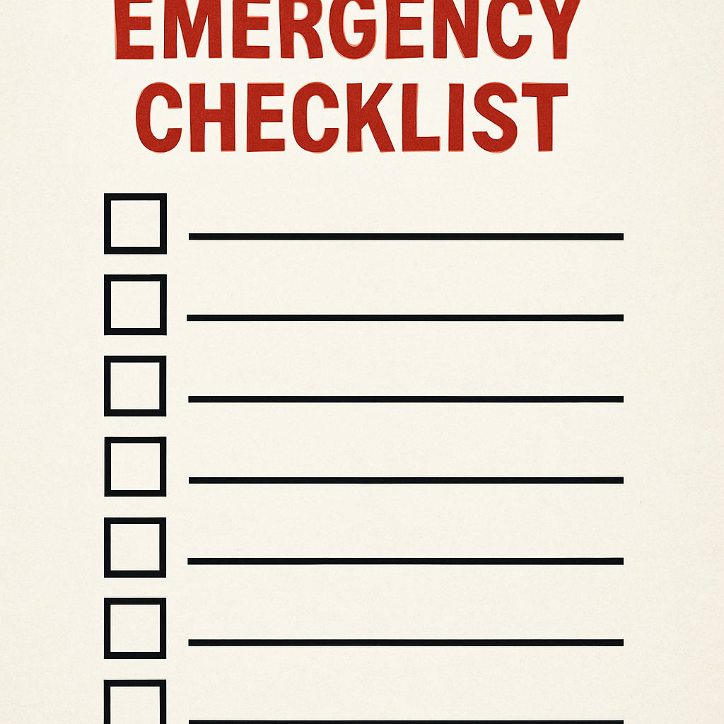 Emergency Checklist-1